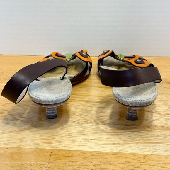 Prada Butterfly Kitten Heel Sandals Size 37 1/2 - Picture 7 of 12